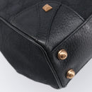 GUCCI GG Canvas Jackie Hand Bag Leather Black 124409 Auth yk20807V-16