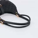 GUCCI GG Canvas Jackie Hand Bag Leather Black 124409 Auth yk20807V-7