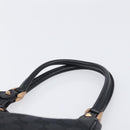 GUCCI GG Canvas Jackie Hand Bag Leather Black 124409 Auth yk20807V-8
