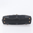 GUCCI GG Canvas Jackie Hand Bag Leather Black 124409 Auth yk20807V-5