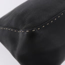 FENDI Selleria Mamma Baguette Shoulder Bag Leather Black Auth yk20809V-15
