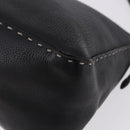 FENDI Selleria Mamma Baguette Shoulder Bag Leather Black Auth yk20809V-16