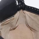 FENDI Selleria Mamma Baguette Shoulder Bag Leather Black Auth yk20809V-19