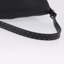 FENDI Selleria Mamma Baguette Shoulder Bag Leather Black Auth yk20809V-7
