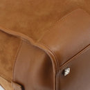LOEWE Amazona 44 Hand Bag Suede Brown Silver Auth yk20811SAV-17