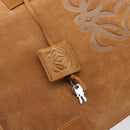 LOEWE Amazona 44 Hand Bag Suede Brown Silver Auth yk20811SAV-9