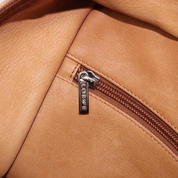 LOEWE Amazona 44 Hand Bag Suede Brown Silver Auth yk20811SAV