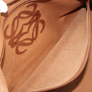 LOEWE Amazona 44 Hand Bag Suede Brown Silver Auth yk20811SAV-24
