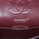 CHANEL Double Flap Chain Matelasse 23 Bag Lamb Skin Black Silver Auth yk20812SAM-17