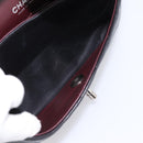CHANEL Double Flap Chain Matelasse 23 Bag Lamb Skin Black Silver Auth yk20812SAM-22