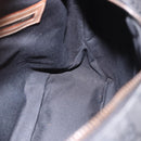 GUCCI GG Canvas Horsebit Shoulder Bag Black Gold 115867 Auth yk20814V-20