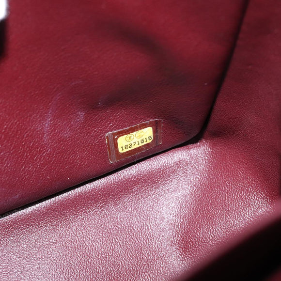 CHANEL Matelasse 30 Chain Double Flap Bag Lamb Skin Gold Black Auth yk20815SAM