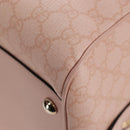 GUCCI GG Supreme Boston Bag PVC 2way Pink Gold 811486 Auth yk20816SAV-16