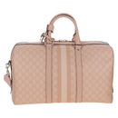 GUCCI GG Supreme Boston Bag PVC 2way Pink Gold 811486 Auth yk20816SAV-2