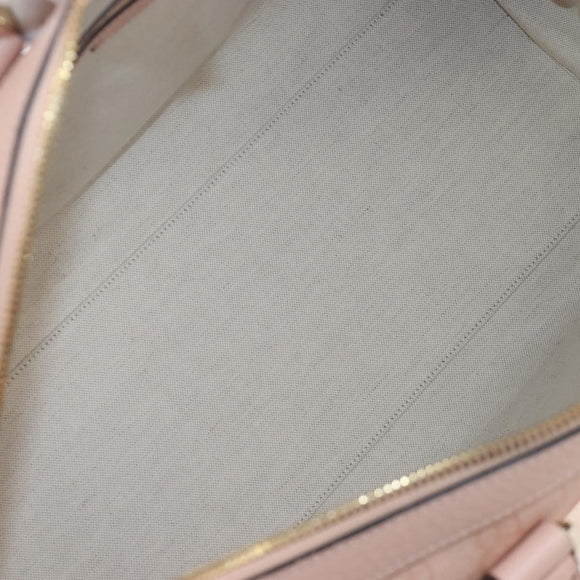 GUCCI GG Supreme Boston Bag PVC 2way Pink Gold 811486 Auth yk20816SAV