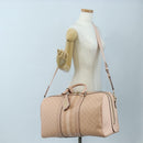 GUCCI GG Supreme Boston Bag PVC 2way Pink Gold 811486 Auth yk20816SAV-31