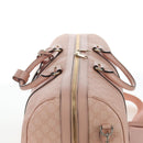 GUCCI GG Supreme Boston Bag PVC 2way Pink Gold 811486 Auth yk20816SAV-6