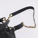 CHANEL Triple Coco Chain Shoulder Bag Caviar Skin Black Gold CC Auth yk20817SAV-14