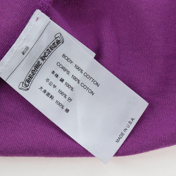 Chrome Hearts Long-sleeved T-shirt cotton Purple Auth yk20818M