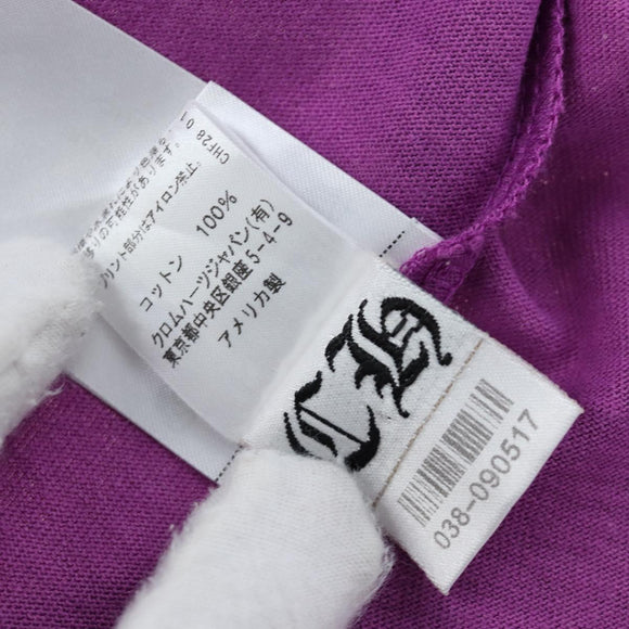 Chrome Hearts Long-sleeved T-shirt cotton Purple Auth yk20818M