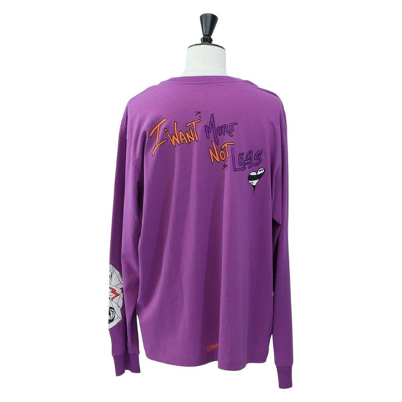 Chrome Hearts Long-sleeved T-shirt cotton Purple Auth yk20818M