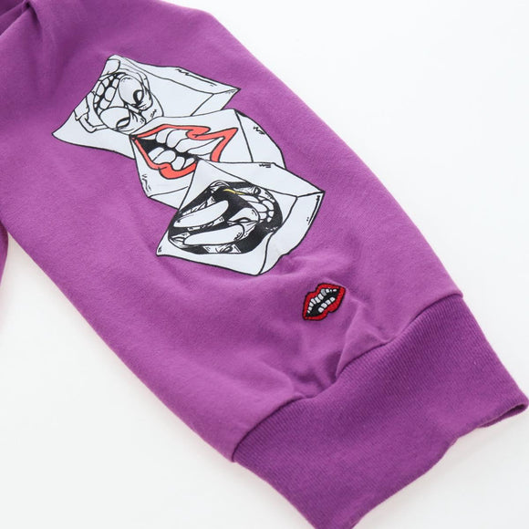 Chrome Hearts Long-sleeved T-shirt cotton Purple Auth yk20818M