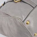 Miu Miu Hand Bag Leather 2way Gray Gold Auth yk20820V-19