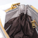 Miu Miu Hand Bag Leather 2way Gray Gold Auth yk20820V-24