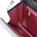 CHANEL Matelasse Turn Lock Chain Bag Lamb Skin Black Gold CC Auth yk20823SAM-21