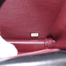 CHANEL Matelasse Turn Lock Chain Bag Lamb Skin Black Gold CC Auth yk20823SAM-11