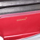 CHANEL Chain Matelasse Shoulder Bag Lamb Skin Black Gold CC Auth yk20824V-18