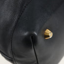 Miu Miu Shoulder Bag Leather Black Gold Auth yk20825V-16