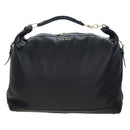 Miu Miu Shoulder Bag Leather Black Gold Auth yk20825V-13