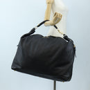 Miu Miu Shoulder Bag Leather Black Gold Auth yk20825V-25