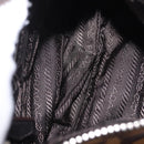 PRADA Shoulder Bag Harako leather Brown Silver Auth yk20826SAM-9