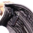 PRADA Shoulder Bag Harako leather Brown Silver Auth yk20826SAM-24