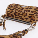 PRADA Shoulder Bag Harako leather Brown Silver Auth yk20826SAM-6