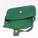 FENDI Selleria Mamma Baguette Bag Leather Green Gold 8BR101 Auth yk20828SAM-21