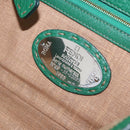 FENDI Selleria Mamma Baguette Bag Leather Green Gold 8BR101 Auth yk20828SAM-10