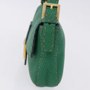FENDI Selleria Mamma Baguette Bag Leather Green Gold 8BR101 Auth yk20828SAM-3