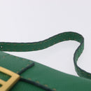 FENDI Selleria Mamma Baguette Bag Leather Green Gold 8BR101 Auth yk20828SAM-14