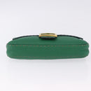 FENDI Selleria Mamma Baguette Bag Leather Green Gold 8BR101 Auth yk20828SAM-5
