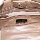 Miu Miu Hand Bag Leather 2way Beige Silver Auth yk20829M-18