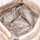 Miu Miu Hand Bag Leather 2way Beige Silver Auth yk20829M-19