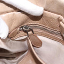 Miu Miu Hand Bag Leather 2way Beige Silver Auth yk20829M-21