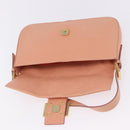 FENDI Mamma Baguette Shoulder Bag Leather Pink Gold Tone Auth yk20830SAM-21
