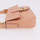 FENDI Mamma Baguette Shoulder Bag Leather Pink Gold Tone Auth yk20830SAM-4