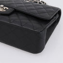 CHANEL Double Flap Chain Matelasse 23 Bag Caviar Skin Black Auth yk20833SM-8