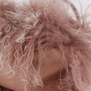 FENDI Selleria Mini Mamma Baguette Bag Wool Pink Silver 8BR185 Auth yk20834SAM-15
