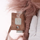 FENDI Selleria Mini Mamma Baguette Bag Wool Pink Silver 8BR185 Auth yk20834SAM-9